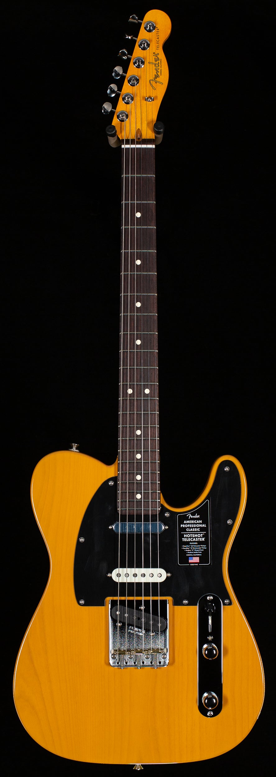 Fender American Professional Classic Hotshot Telecaster Rosewood Fingerboard Butterscotch Blonde (173)