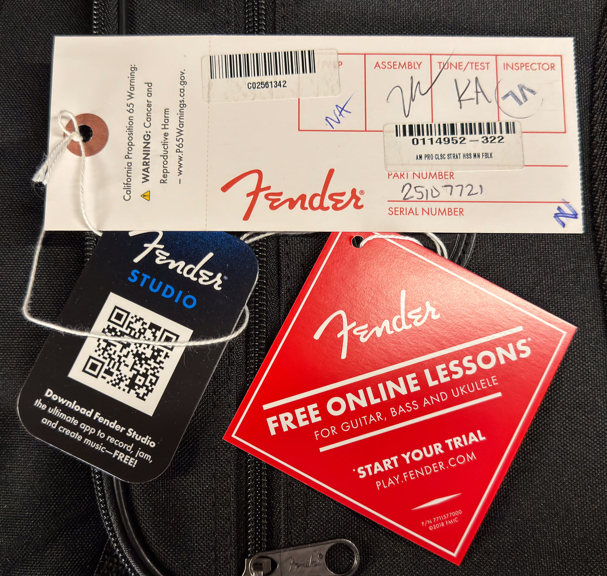 Fender American Professional Classic Stratocaster HSS Maple Fingerboard Faded Black (721)