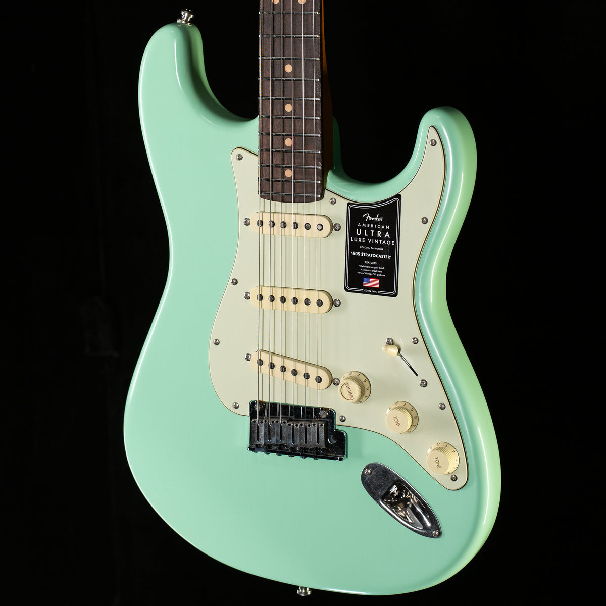 Fender American Ultra Luxe Vintage '60s Stratocaster Rosewood Fingerboard Surf Green (280)