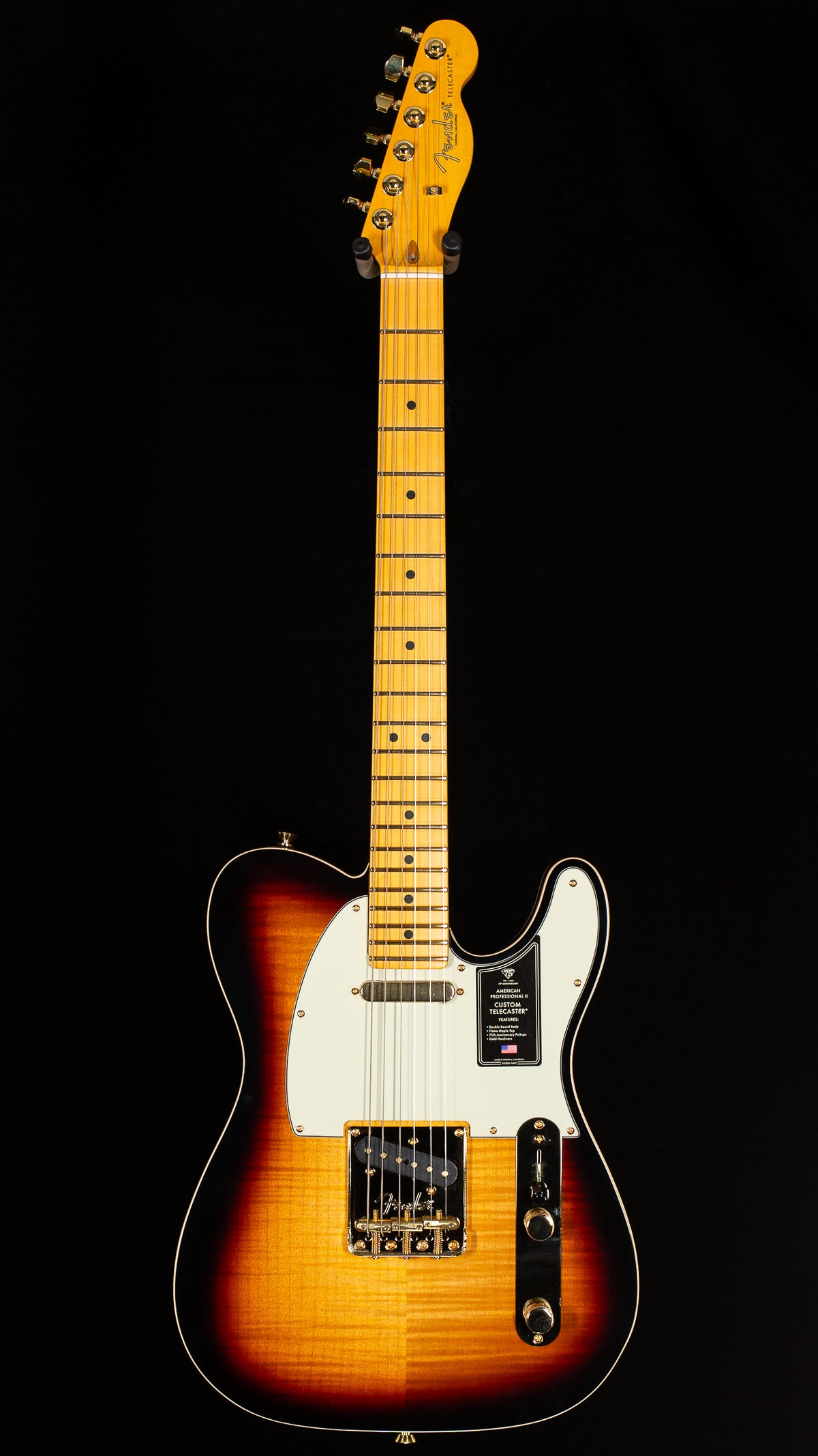 Fender 75th Anniversary American Professional Custom Telecaster Maple Fingerboard 2-Color Sunburst (957)