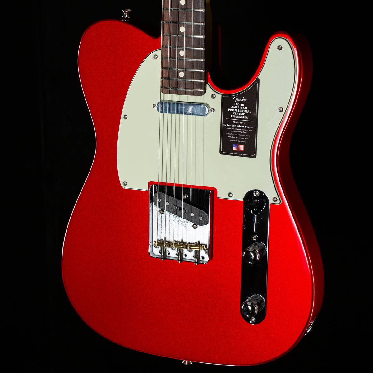 Fender Limited Edition American Professional Classic Telecaster Fender Silent System Apple Red (019)