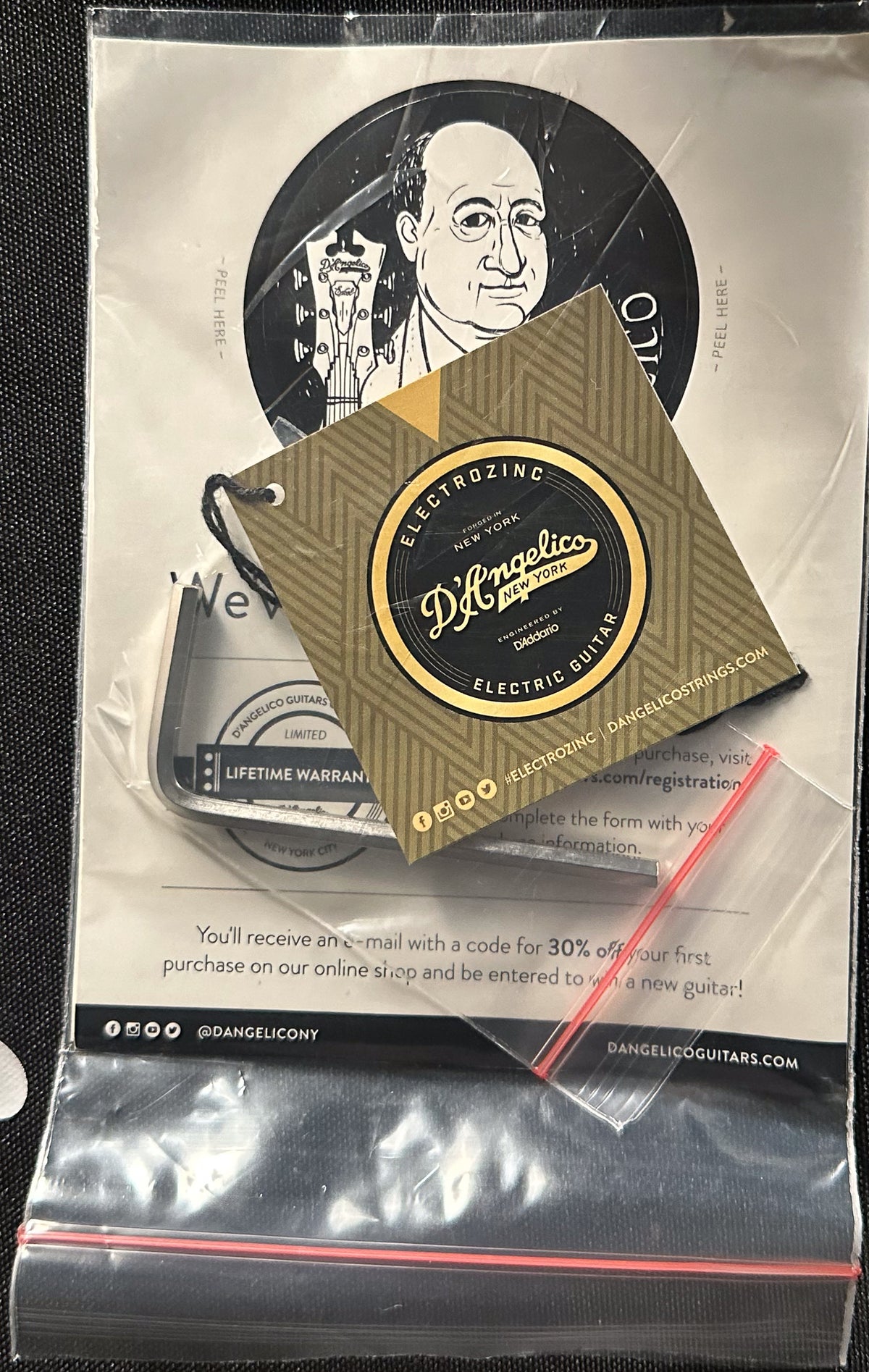 D'Angelico Premier DC Black Left Handed