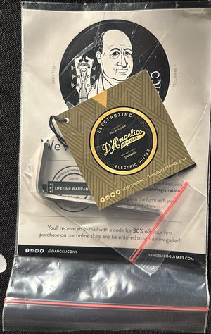 D'Angelico Premier DC Black Left Handed