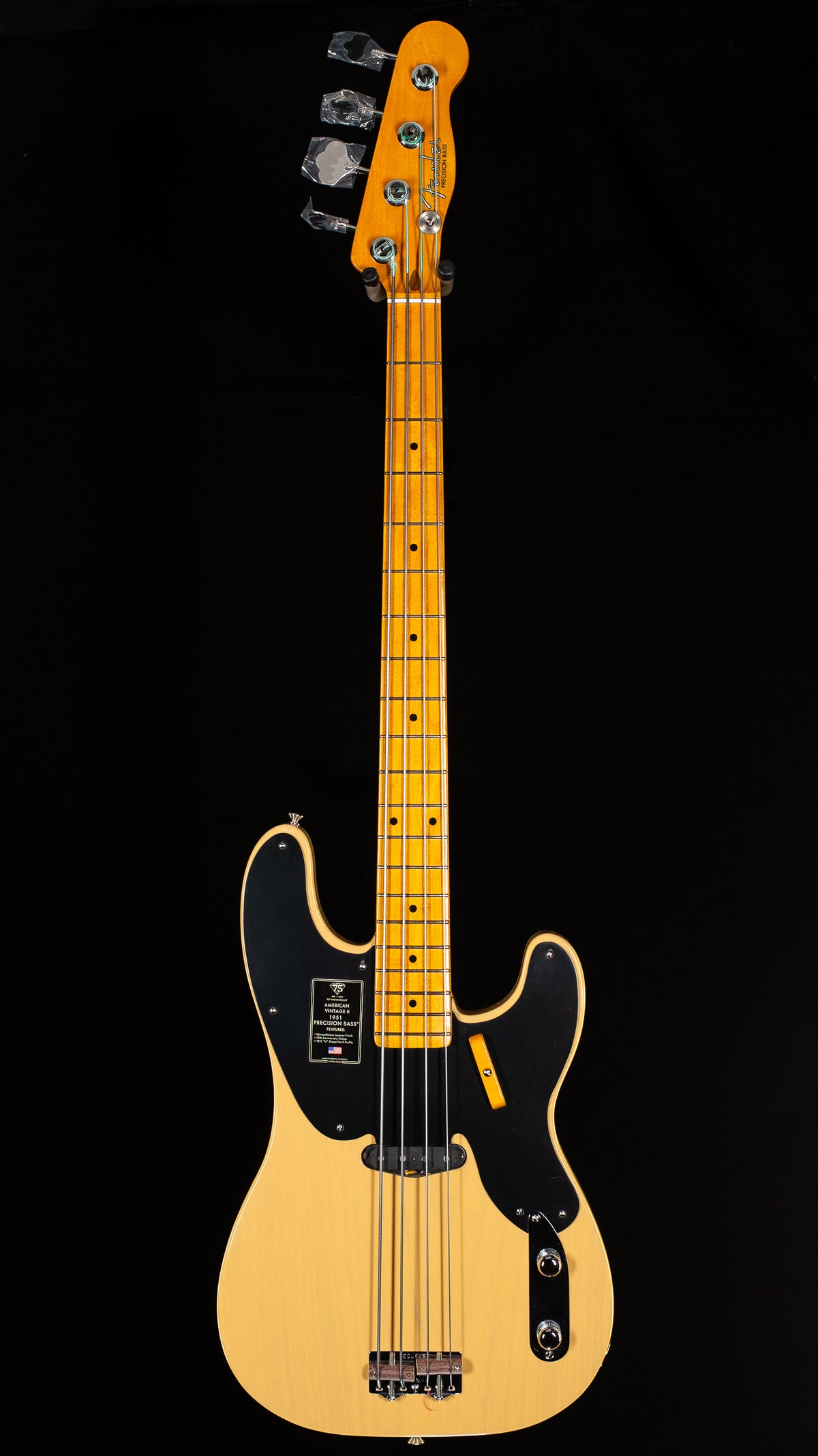 Fender 75th Anniversary American Vintage II 1951 Precision Bass Maple Fingerboard Butterscotch Blonde (036)
