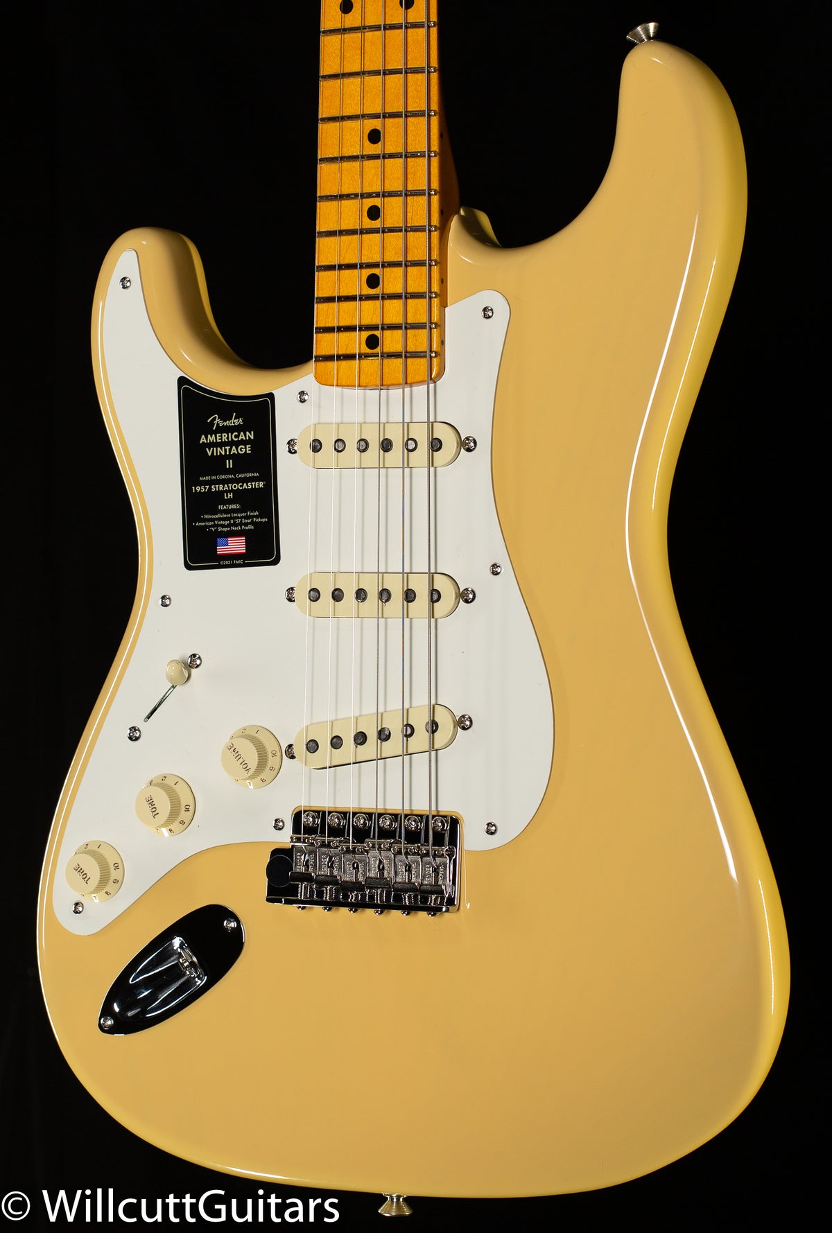 Fender American Vintage II 1957 Stratocaster Maple Fingerboard Vintage Blonde Left-Hand (175)