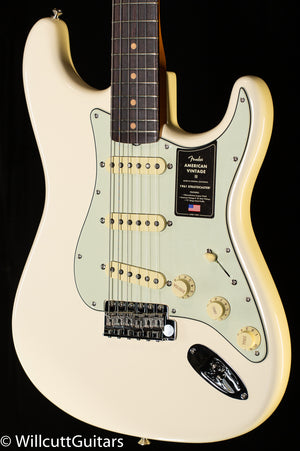 Fender American Vintage II 1961 Stratocaster Rosewood Fingerboard Olympic White (860)