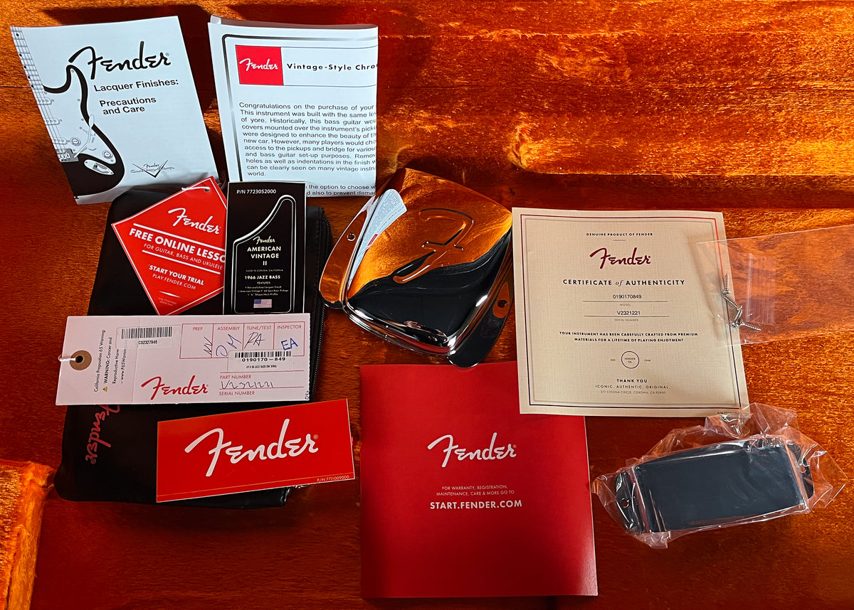 2023 Fender American Vintage II &#39;66 Jazz Bass Sea Foam Green