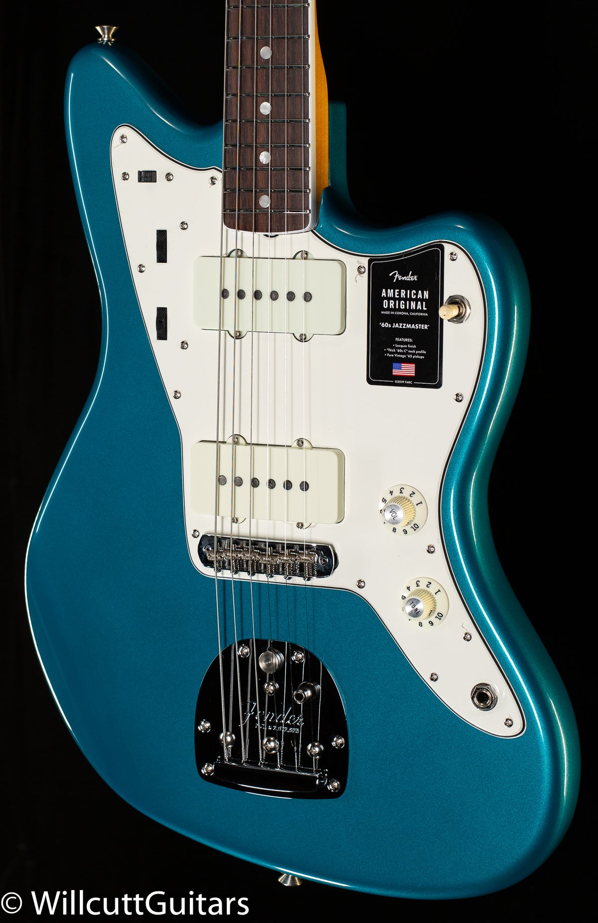 Fender American Original '60s Jazzmaster, Rosewood Fingerboard, Ocean Turquoise (414)