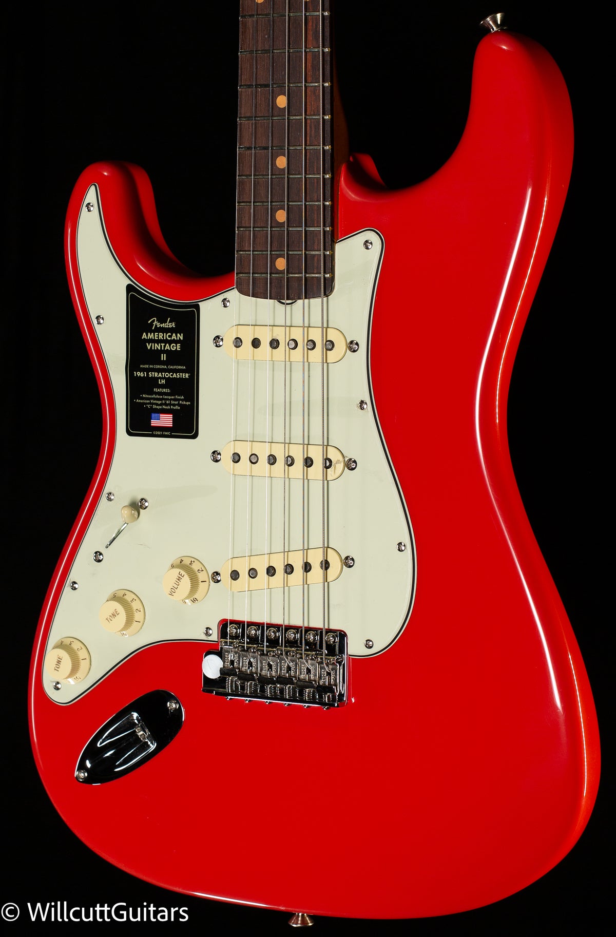Fender American Vintage II 1961 Stratocaster Fiesta Red Rosewood (083)