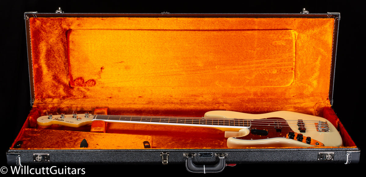 Fender American Vintage II 1966 Jazz Bass Rosewood Fingerboard Olympic White Left-Hand (337)