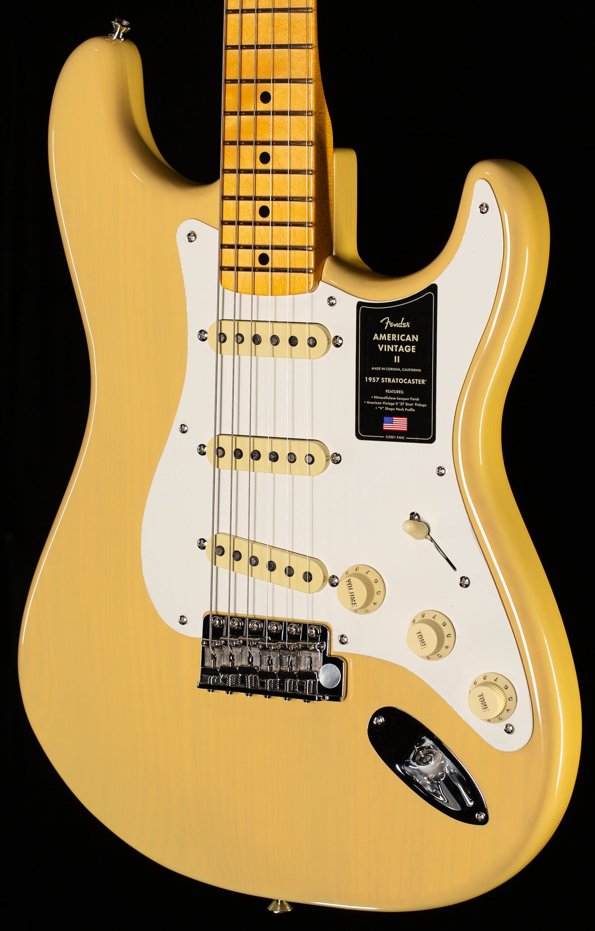 Fender American Vintage II 1957 Stratocaster Maple Fingerboard Vintage Blonde (621)