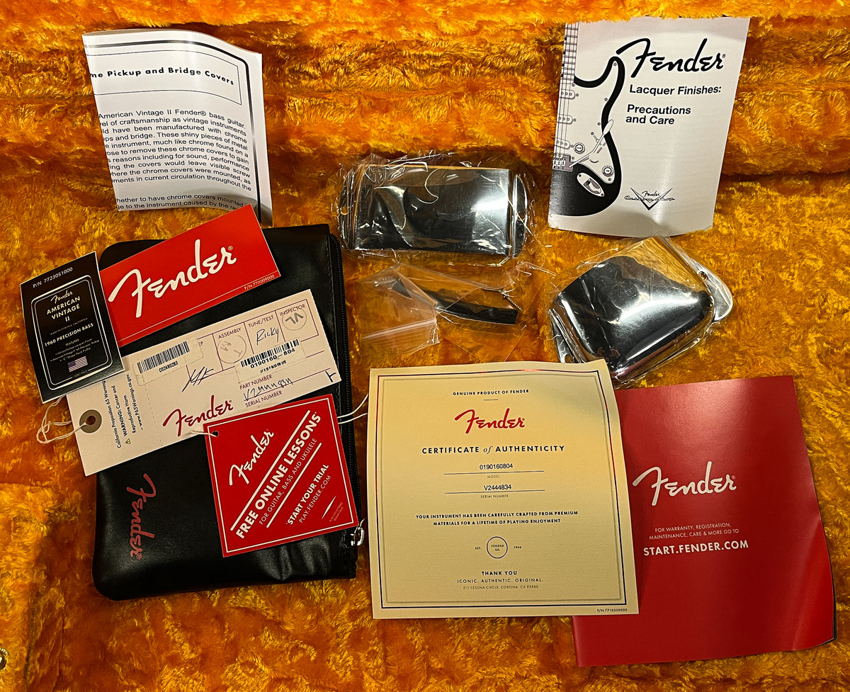 Fender American Vintage II 1960 Precision Bass, Rosewood Fingerboard, Daphne Blue (834)