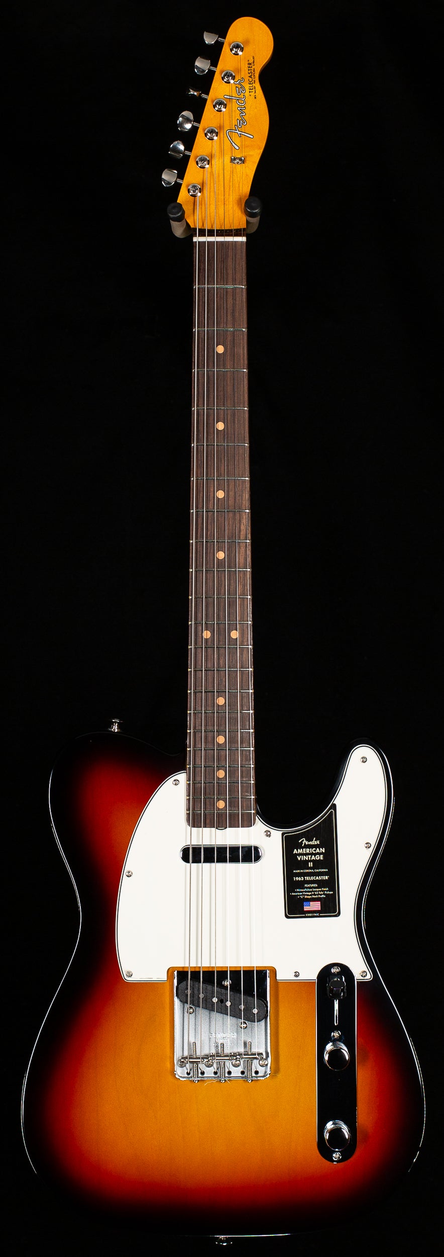 Fender American Vintage II 1963 Telecaster Rosewood Fingerboard 3-Color Sunburstrst (320)
