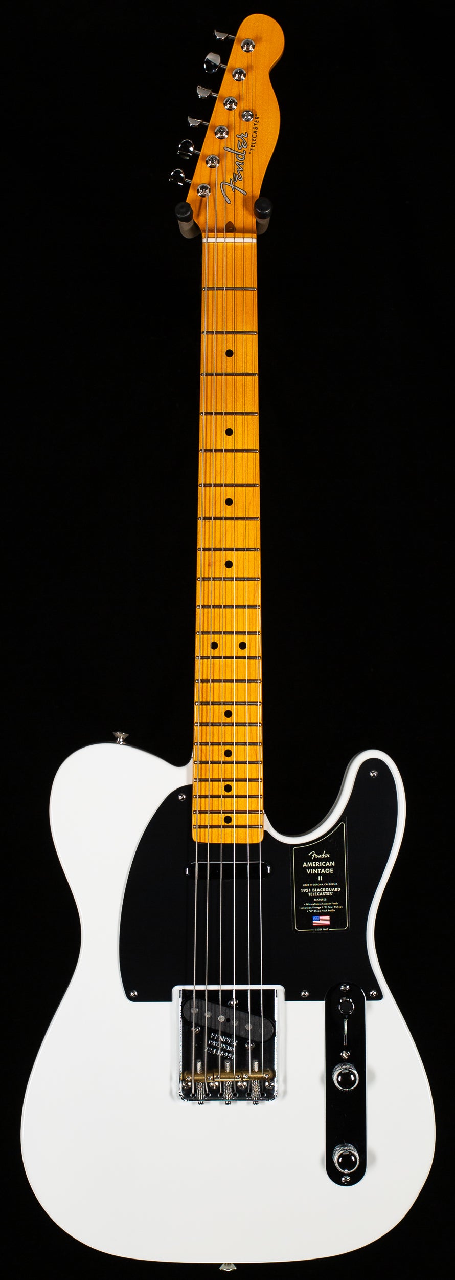 Fender American Vintage II 1951 Telecaster Maple Fingerboard Prototype White (998)