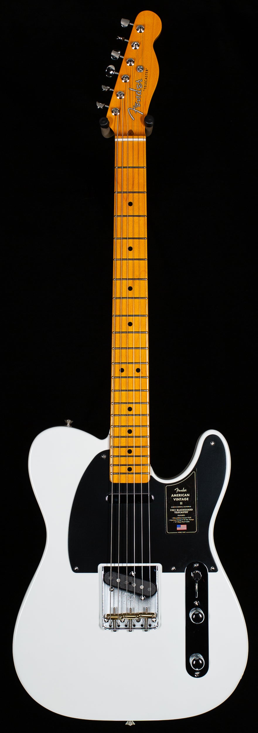 Fender American Vintage II 1951 Telecaster Maple Fingerboard Prototype White (396)