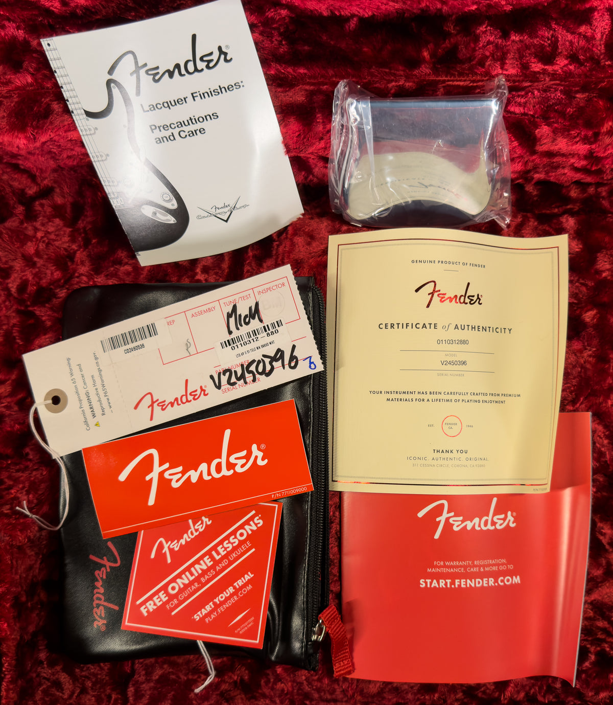 Fender American Vintage II 1951 Telecaster Maple Fingerboard Prototype White (396)