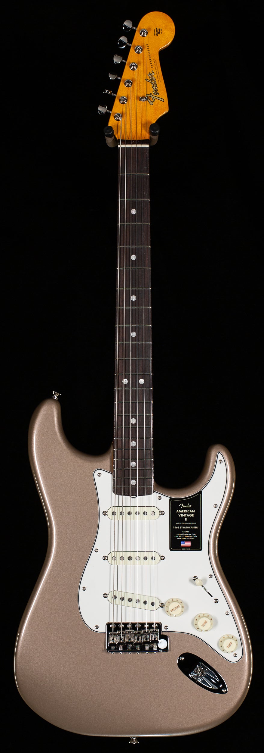 Fender American Vintage II 1965 Stratocaster Round-Lam Rosewood Fingerboard Shoreline Gold (085)