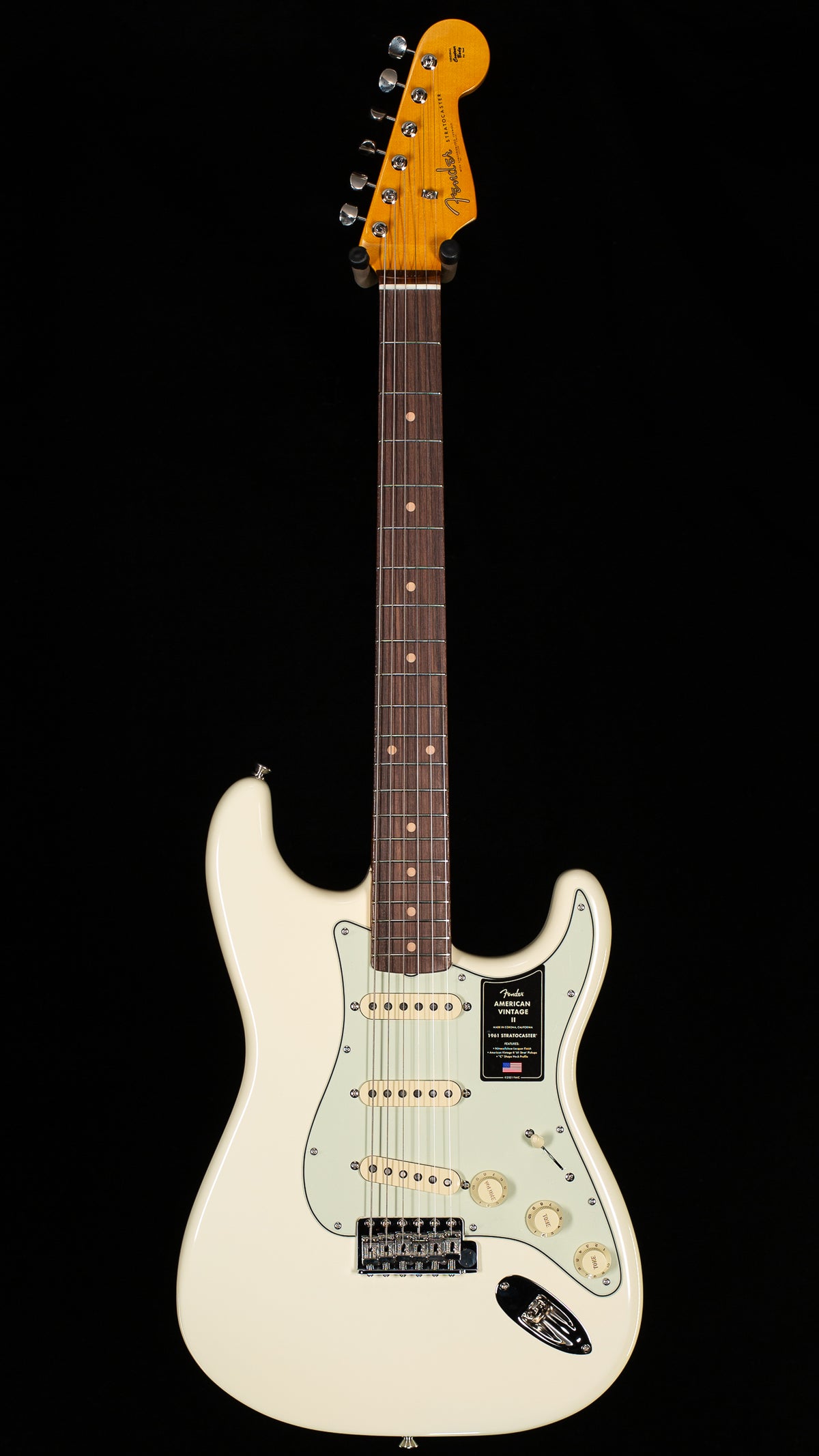 Fender American Vintage II 1961 Stratocaster Rosewood Fingerboard Olympic White (094)