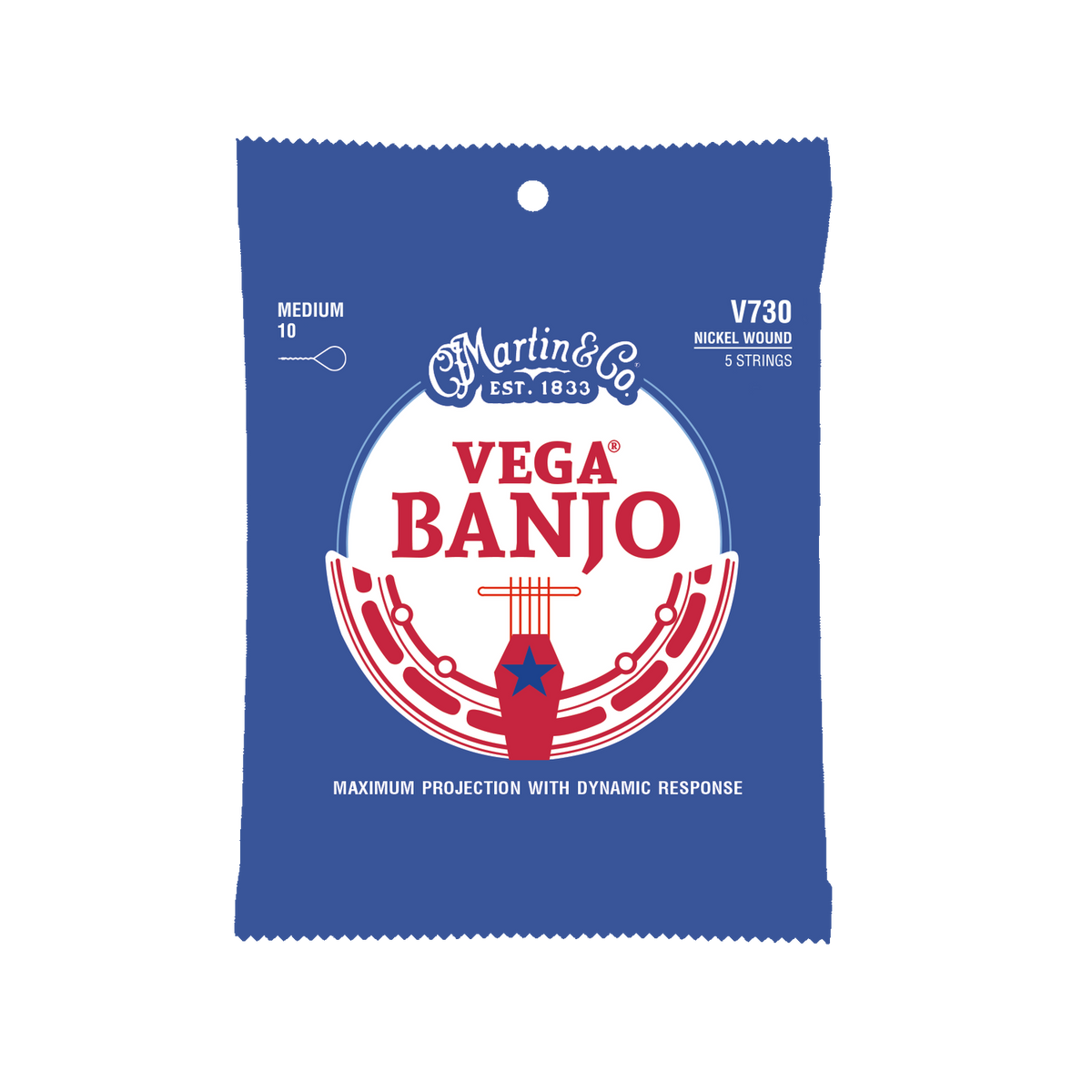 Martin Vega Banjo Strings -.010 - Medium