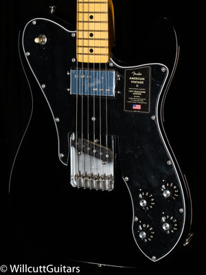 Fender American Vintage II 1977 Telecaster Custom Maple Fingerboard Black (873)