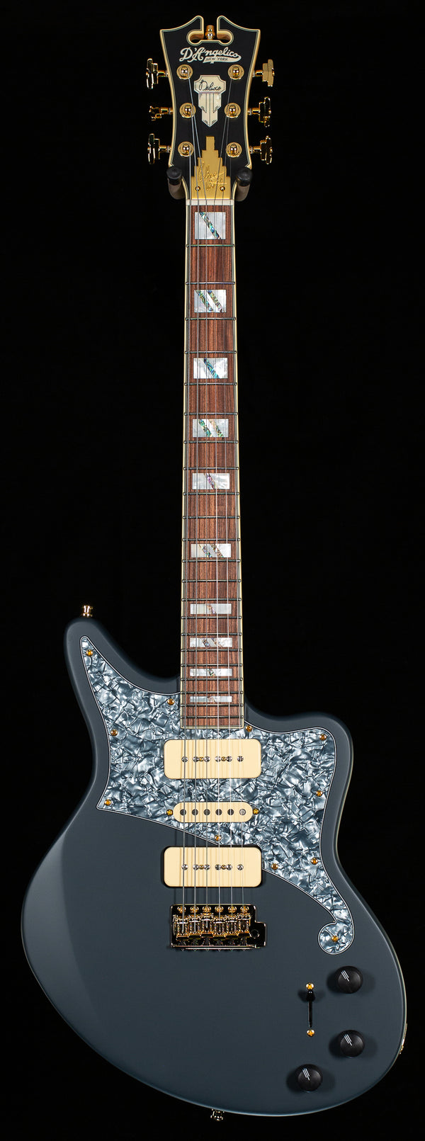 D'Angelico Deluxe Bob Weir 3 Signature Matte Stone