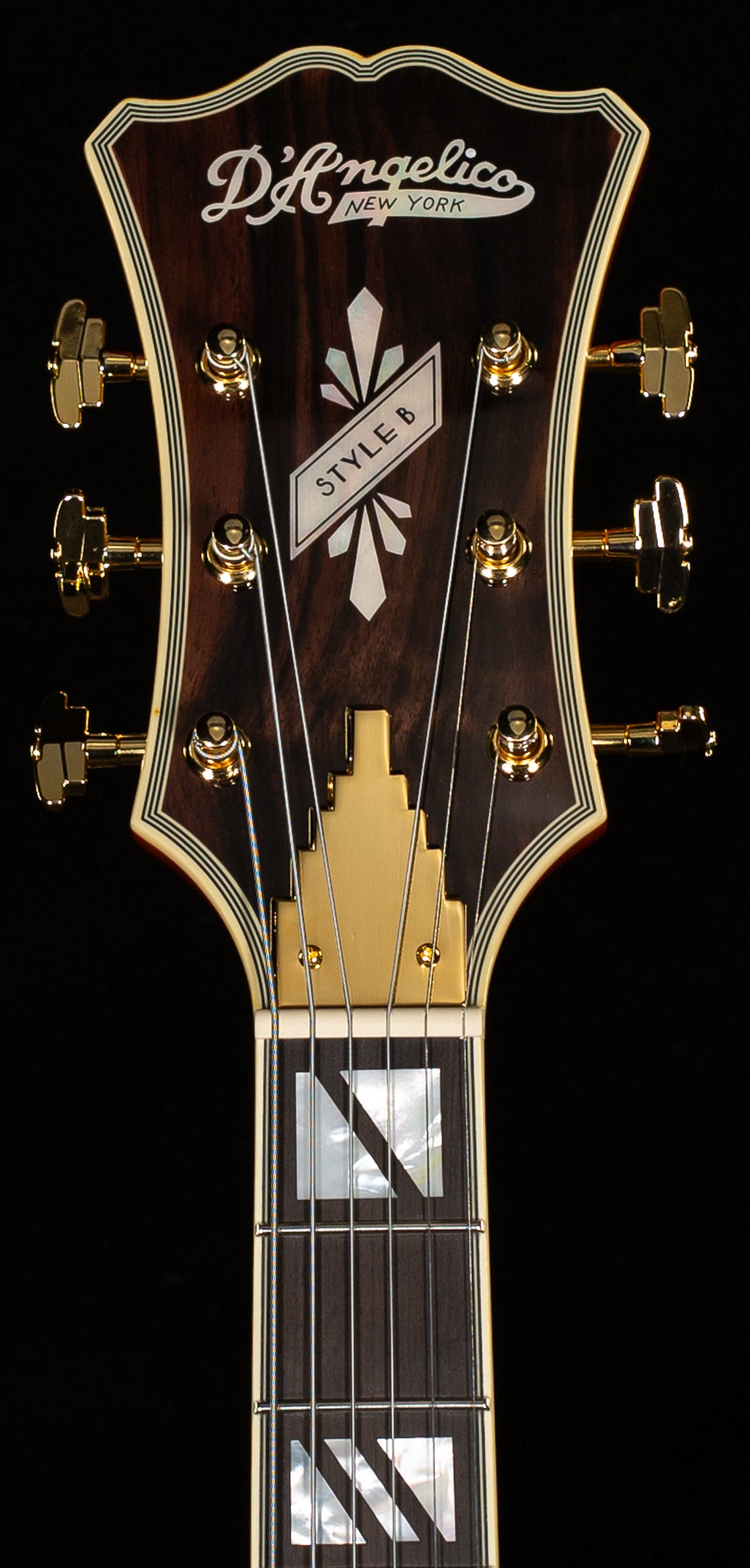 D&#39;Angelico Excel Style B Legacy Dark Iced Tea Burst (628)