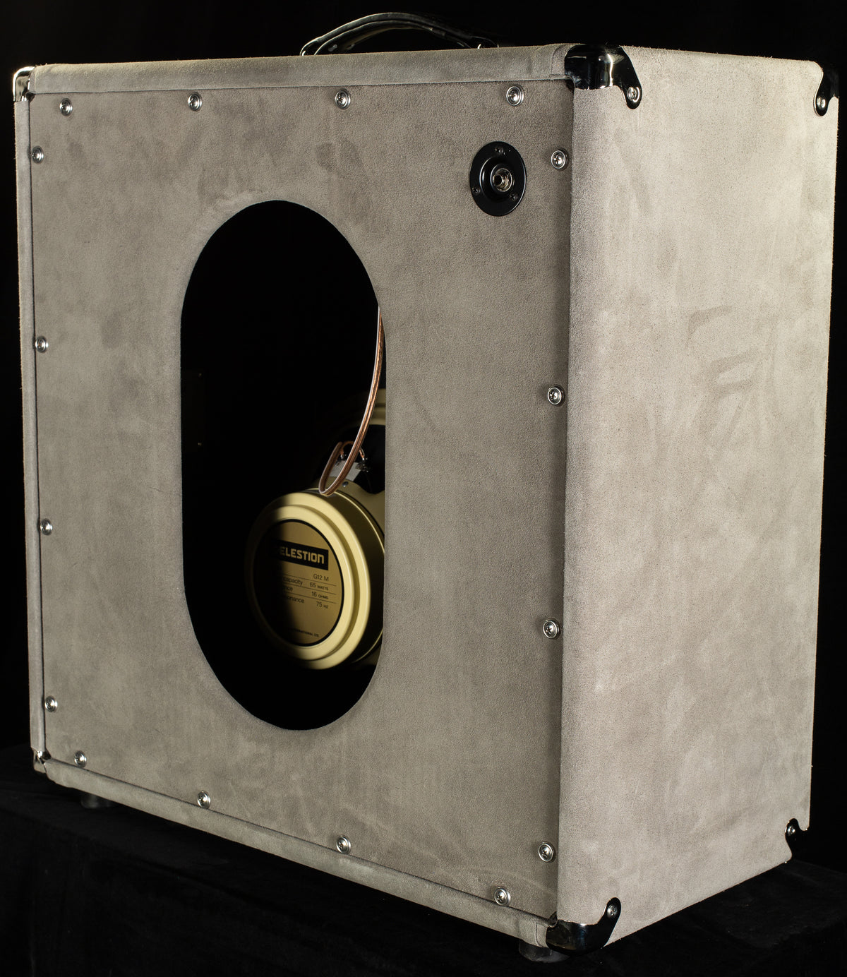 Amplified Nation Ampliphonix and Gain Head 50W Silver Suede/Wave Baffle + 2x12 Square Cabinet