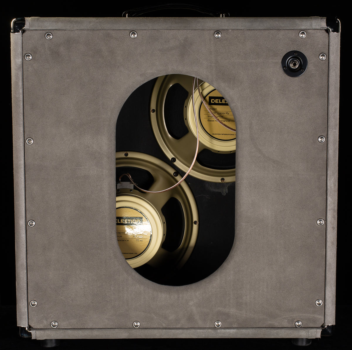 Amplified Nation Ampliphonix and Gain Head 50W Silver Suede/Wave Baffle + 2x12 Square Cabinet