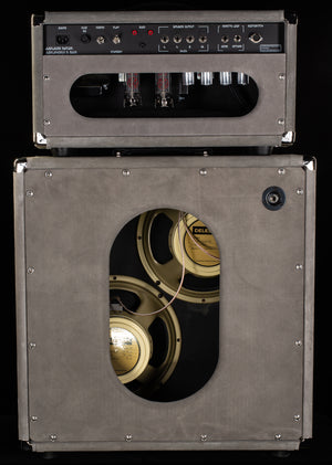 Amplified Nation Ampliphonix and Gain Head 50W Silver Suede/Wave Baffle + 2x12 Square Cabinet