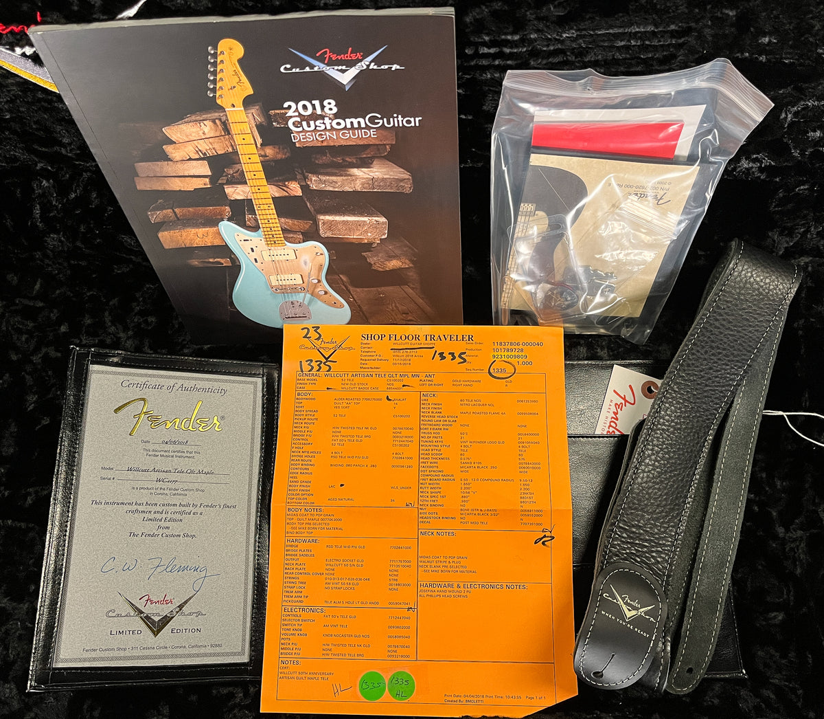 Fender Custom Shop 50th Anniversary Willcutt Artisan Tele Quilted Maple (177)