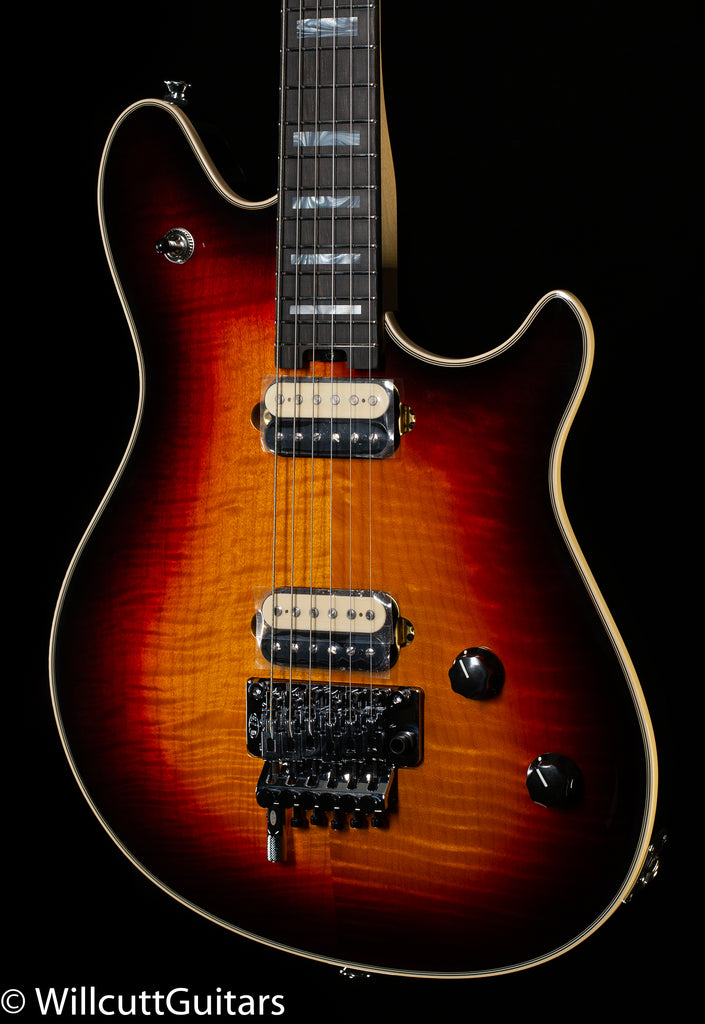 EVH Custom Shop Wolfgang USA 5A Flame Top 3-Tone Burst (19A) - Willcutt  Guitars