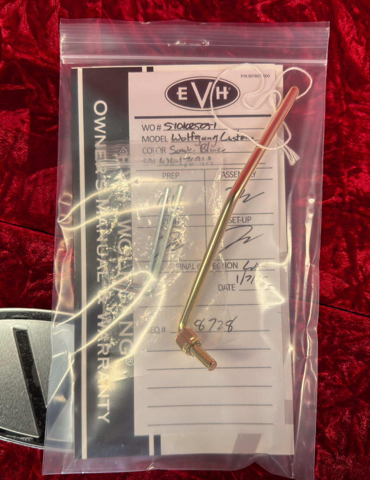 EVH Custom Shop Wolfgang 2H FR Sonic Blue (91A)