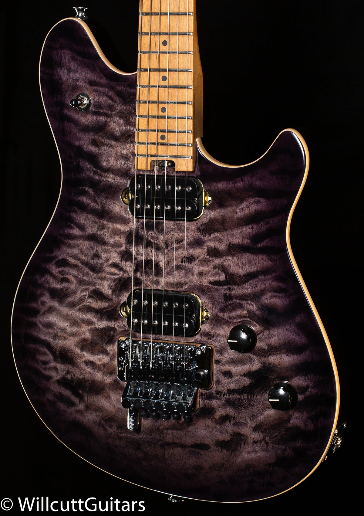 EVH Wolfgang Special QM, Baked Maple Fingerboard, Charcoal Burst (573)