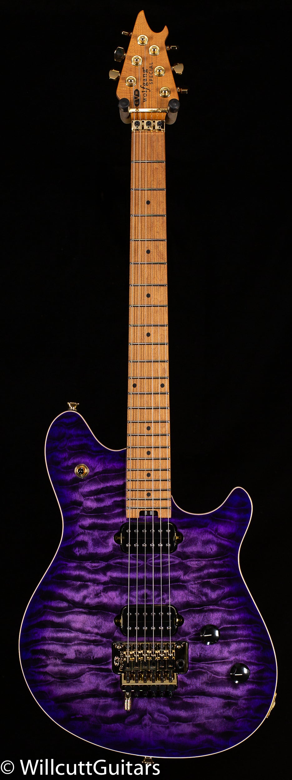 EVH Wolfgang Special QM, Baked Maple Fingerboard, Purple Burst 