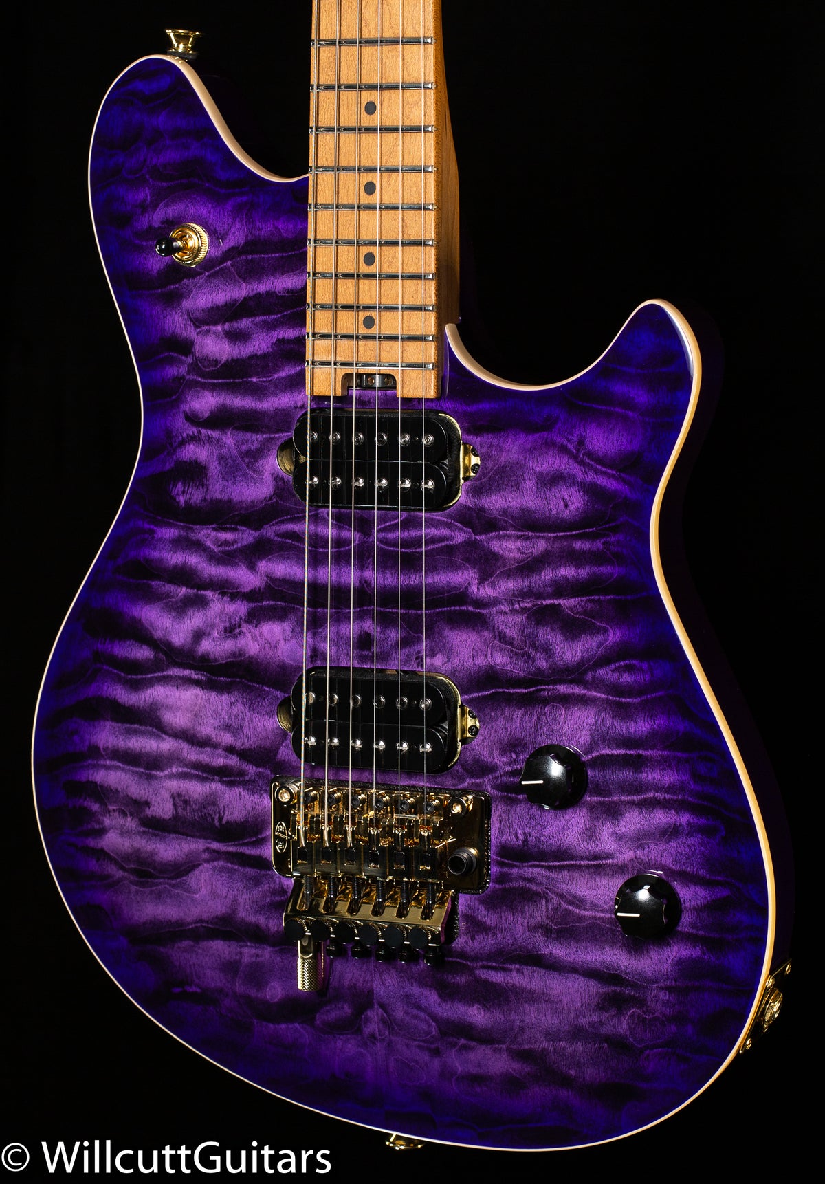 EVH Wolfgang Special QM, Baked Maple Fingerboard, Purple Burst (584)