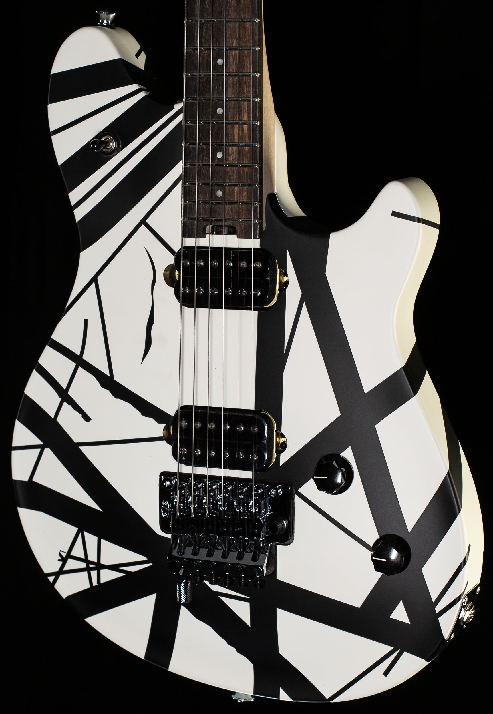 EVH black and white stripe自作ギター EVH Wolfgang Special Striped - Black and White – Larry's