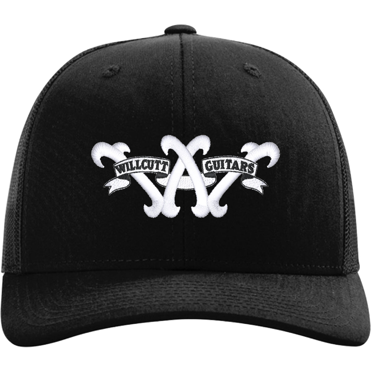 Willcutt Guitars Trucker Hat White Logo