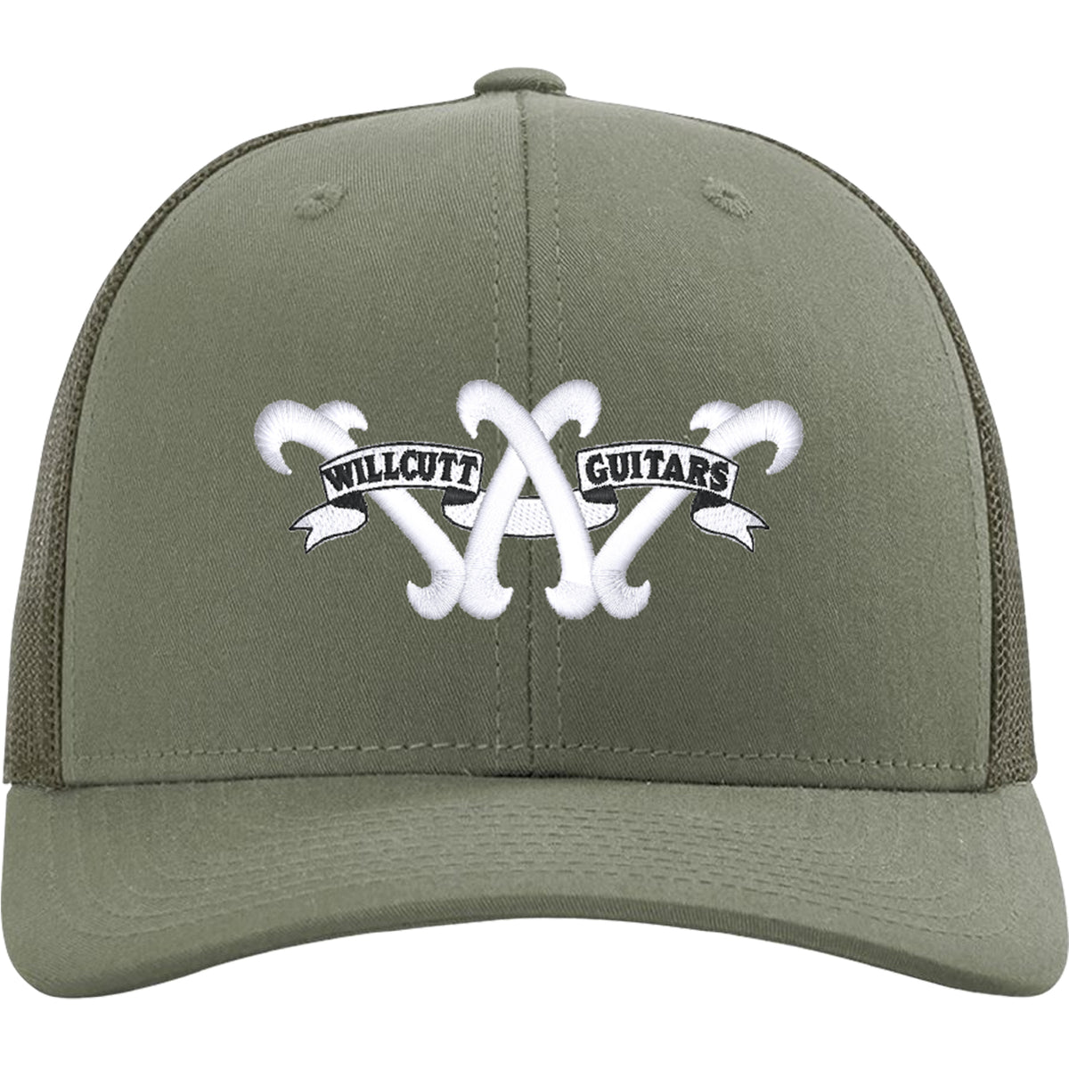 Willcutt Guitars Trucker Hat White Logo