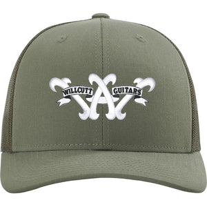 Willcutt Guitars Trucker Hat White Logo