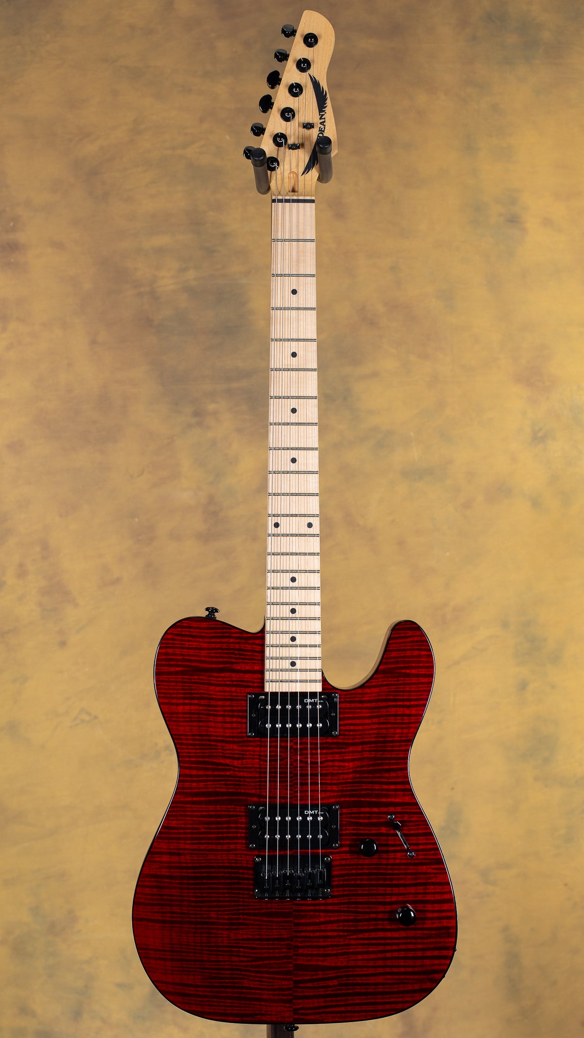 Dean Trans Red Flame Top HH T Style