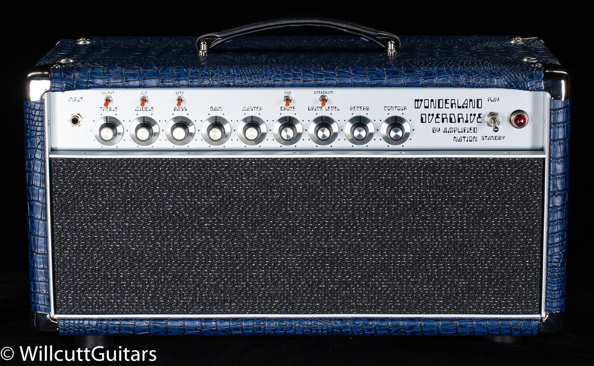 Amplified Nation Wonderland Overdrive 50w Head - Blue Croc Black Sparkle