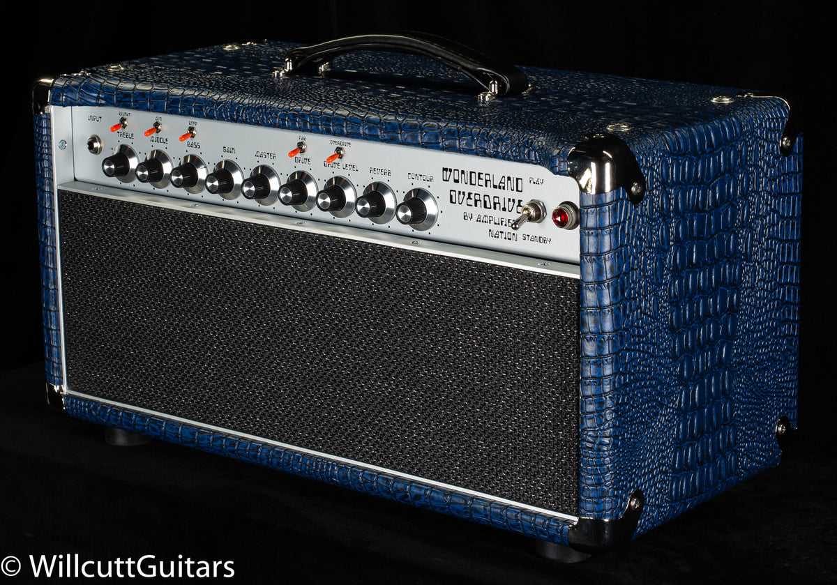 Amplified Nation Wonderland Overdrive 50w Head - Blue Croc Black Sparkle