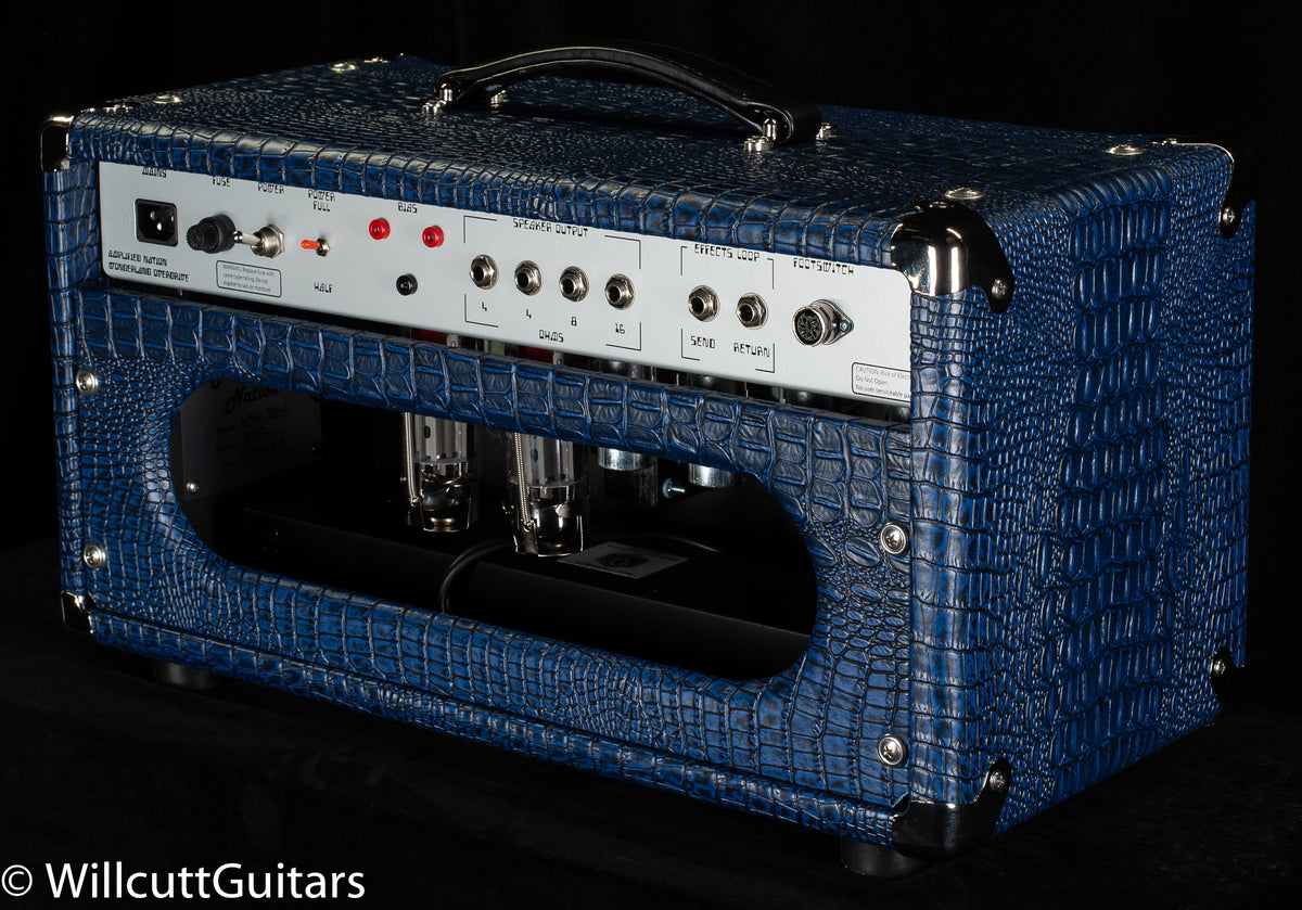 Amplified Nation Wonderland Overdrive 50w Head - Blue Croc Black Sparkle