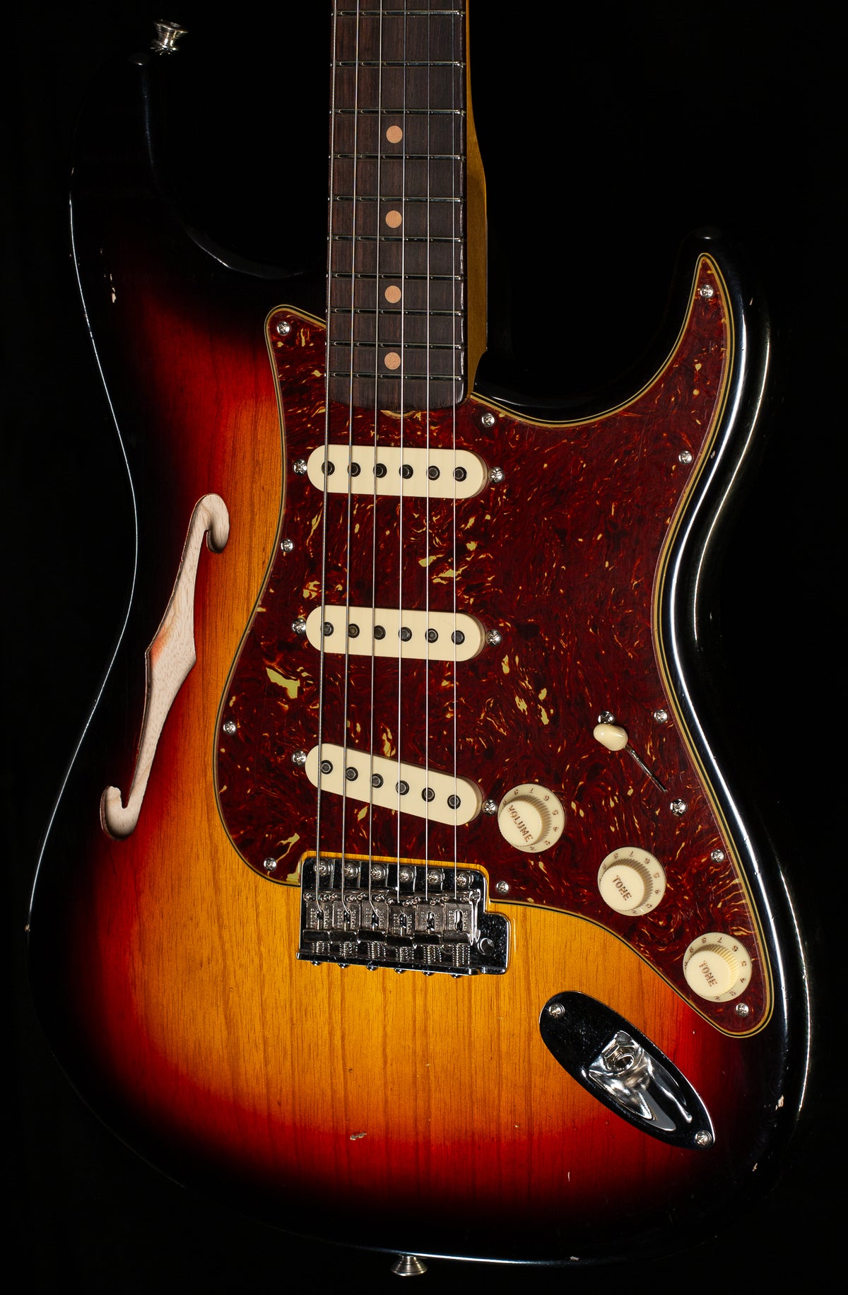 Fender Custom Shop Postmodern Strat Journeyman Relic w/Closet Classic Hardware 3-Tone Sunburst (675)