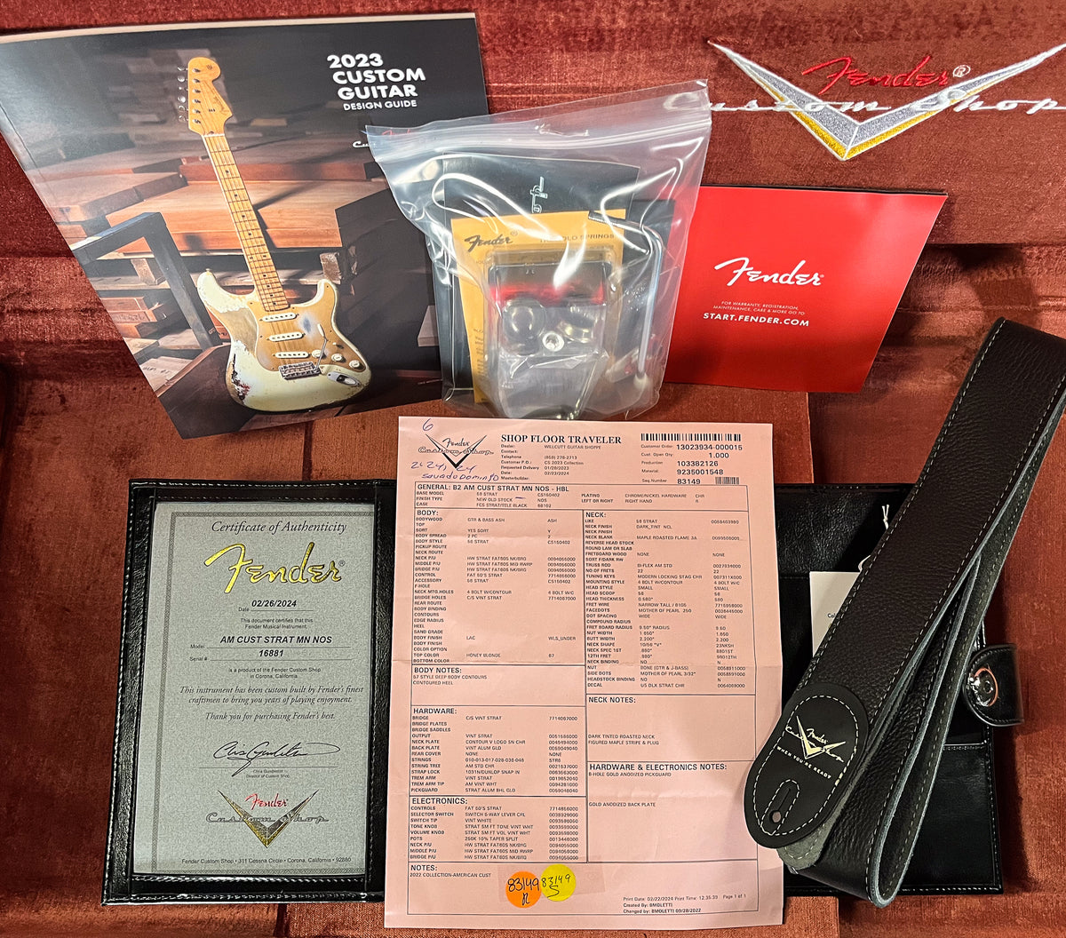 Fender Custom Shop American Custom Strat NOS Maple Neck Honey BlondeBL (881)