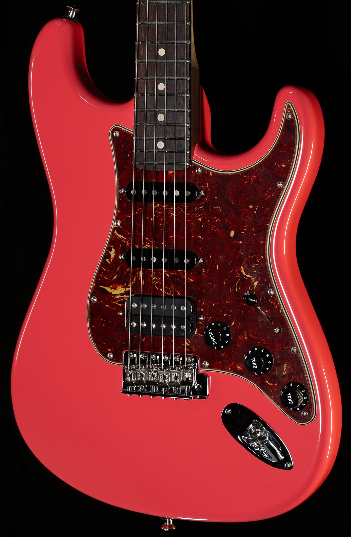 Fender Custom Shop American Custom Stratocaster HSS Faded Aged Fiesta Red NOS (194)