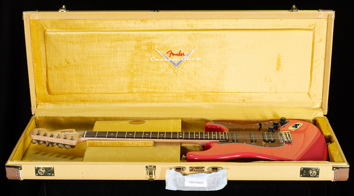 Fender Custom Shop American Custom Stratocaster HSS Faded Aged Fiesta Red NOS (194)