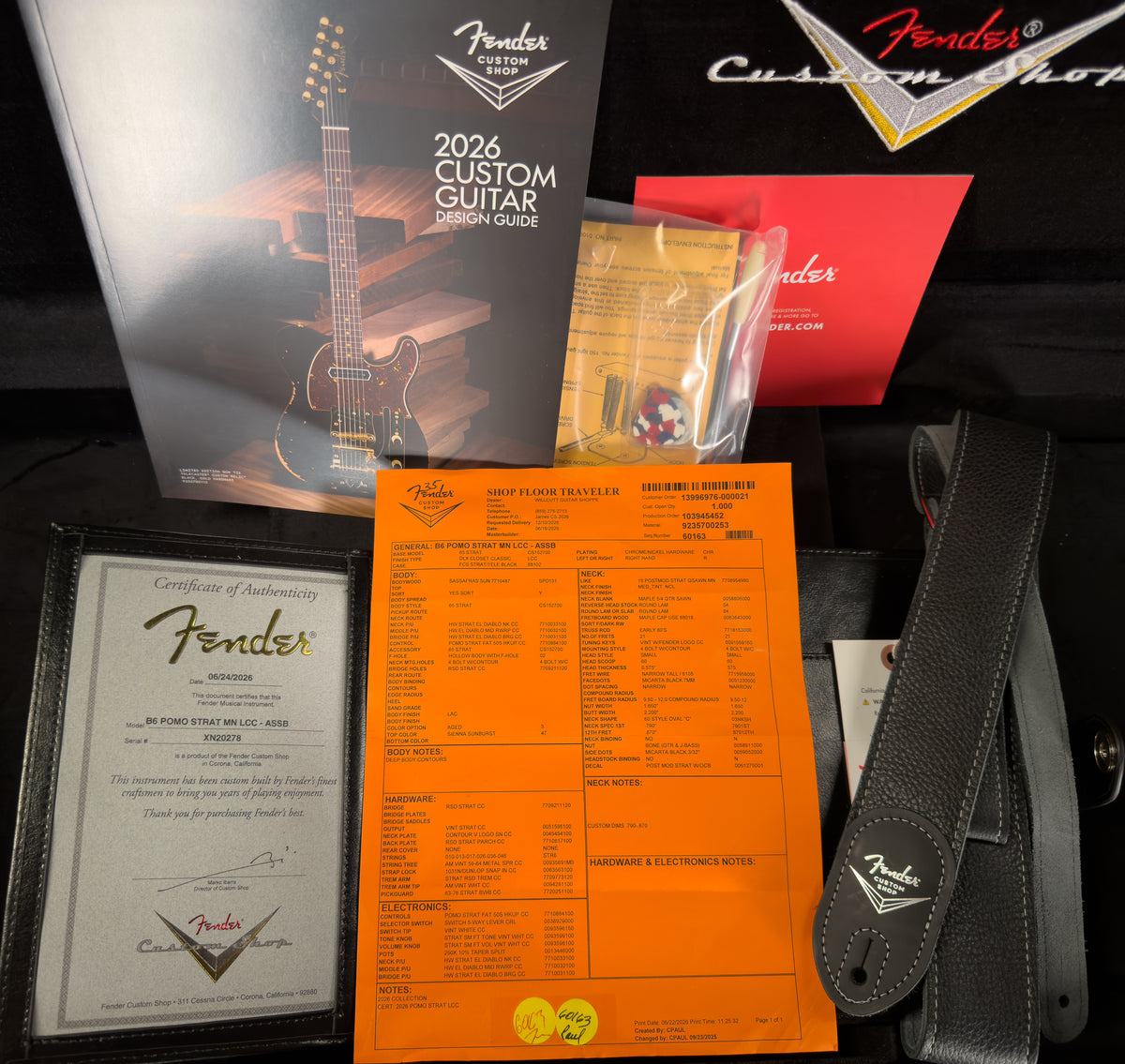 Fender Custom Shop Postmodern Thinline Stratocaster Deluxe Closet Classic Aged Sienna Sunburst (278)
