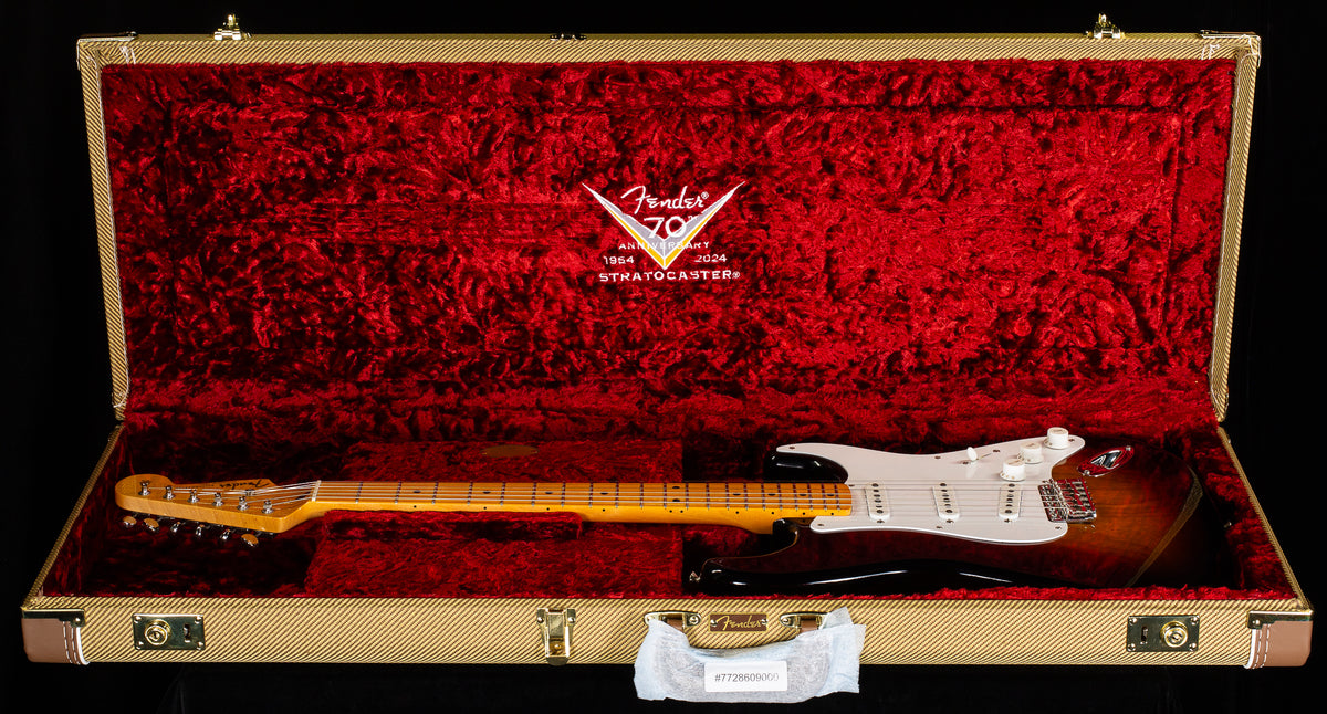 Fender Custom Shop Limited Edition 70th Anniversary 1954 Stratocaster Deluxe Classic Classic Wide-Fade 2-Color Sunburst (254)