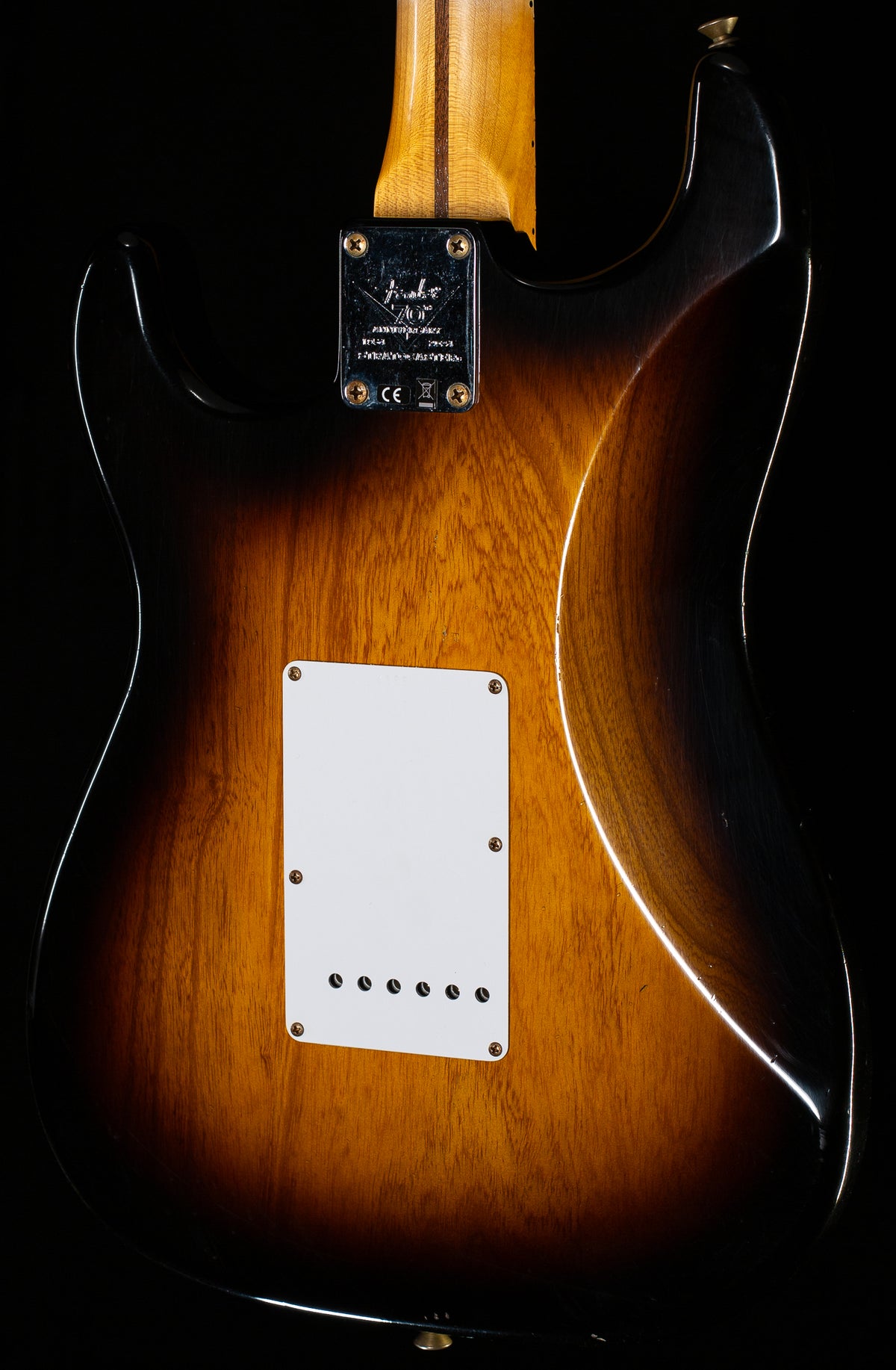 Fender Custom Shop Limited Edition 70th Anniversary 1954 Stratocaster Journeyman Relic, 1-Piece Quartersawn Maple Neck Fingerboard, Wide-Fade 2-Color Sunburst  (366)